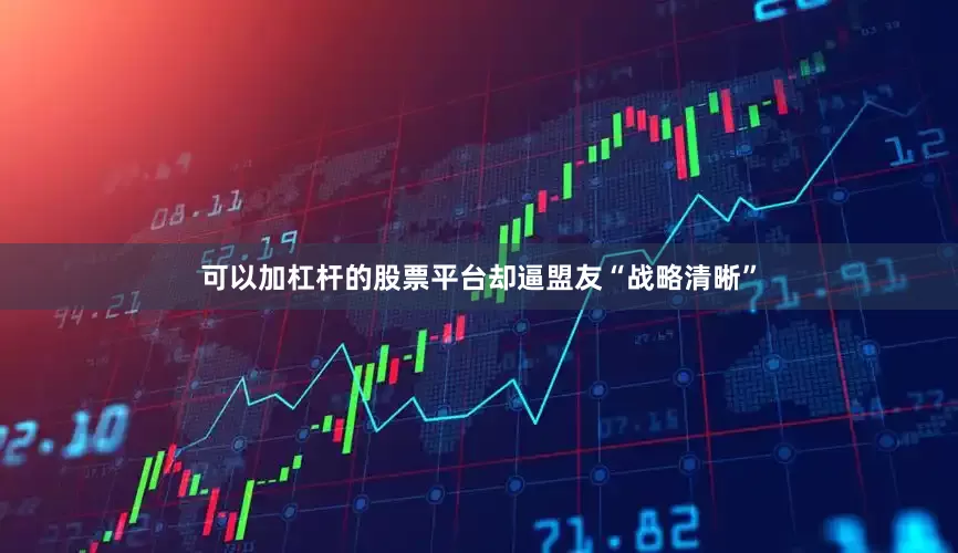 可以加杠杆的股票平台却逼盟友“战略清晰”