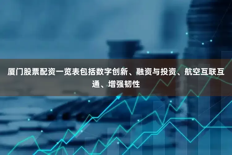 厦门股票配资一览表包括数字创新、融资与投资、航空互联互通、增强韧性
